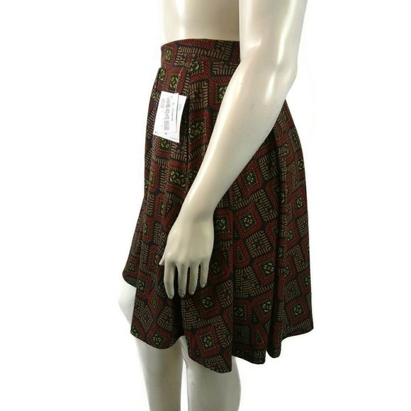 Womens Small Lularoe Madison Pleated Skirt - Picture 3 of 6